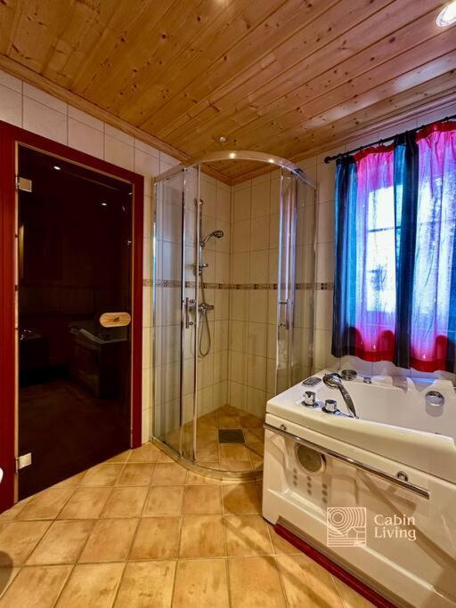 Large Cabin Sjusjoen Best View, Sauna, Ski Inout Exterior photo