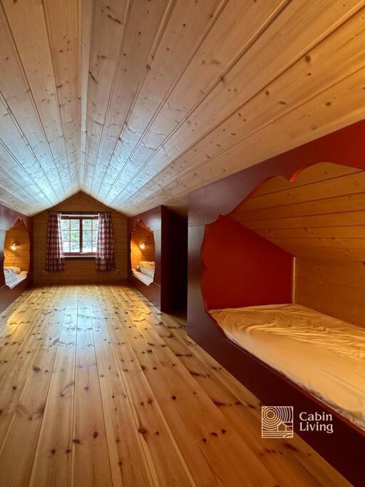 Large Cabin Sjusjoen Best View, Sauna, Ski Inout Exterior photo
