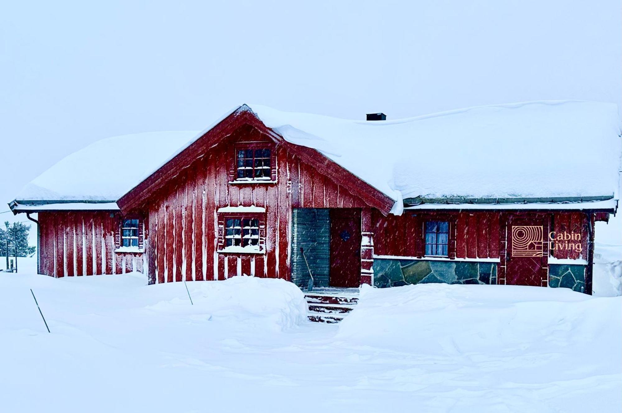 Large Cabin Sjusjoen Best View, Sauna, Ski Inout Exterior photo